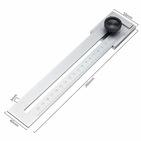 0-200mm/0-250mm Merkkausmittari 0,1mm Mittaustyökalu 0,1mm Kalibrointityökalu (200mm)