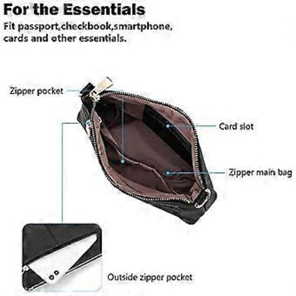 Äkta Läder Dam Crossbody Väska, Trendig och Mångsidig Enkel Axelväska (Vattenmelonröd)