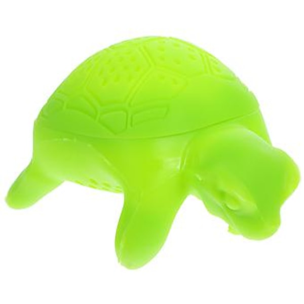 Silikon Sköldpadda Teinfuser Lösbladstefilter Diffusor Köksredskap (Grön)