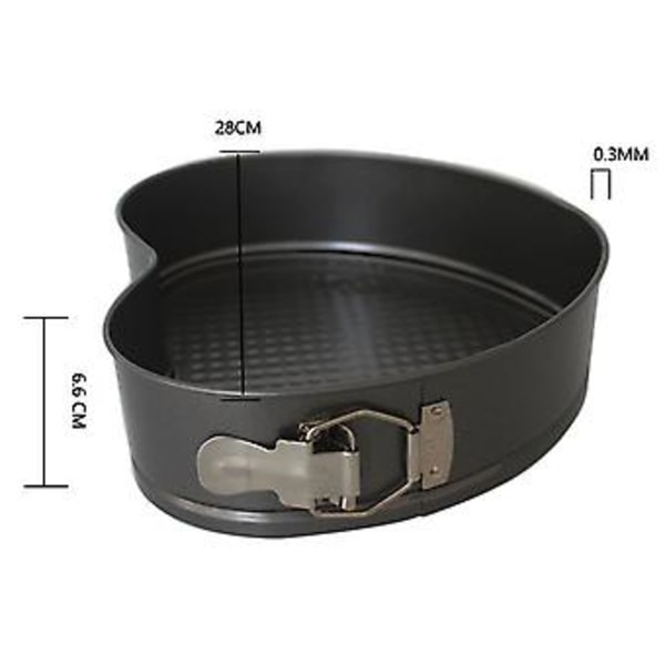 Mini Hjertebageform Hjerte Springform Lille, Non-stick Belægning