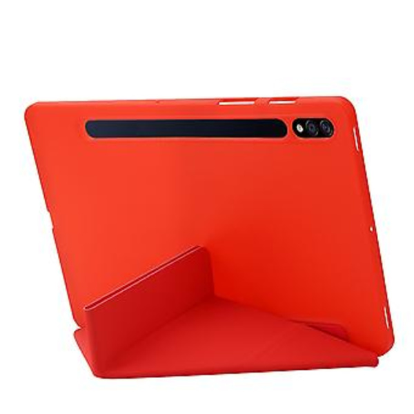 Læder Tablet Etui Til Samsung Galaxy Tab S9+ (Rød)