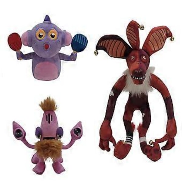 My Singing Monsters Wubbox Plyschleksak Barn Plyschleksaker Leksak för Barn Barnpresent (Rosa bläckfisk)