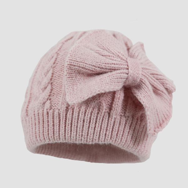 Ihana vauvan talvihattu söpöllä rusetilla, sopii 0-12 kuukauden ikäisille (Pin