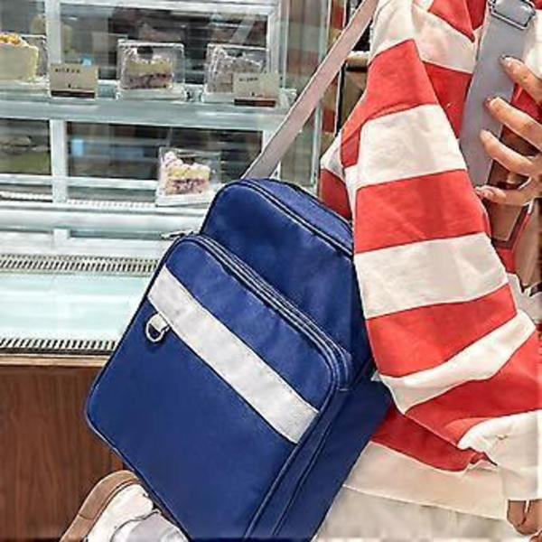 Crossbody-väska i japansk stil för flickor Harajuku JK Uniform Väska Messenger Handväskor Nylon Axelväska ( )
