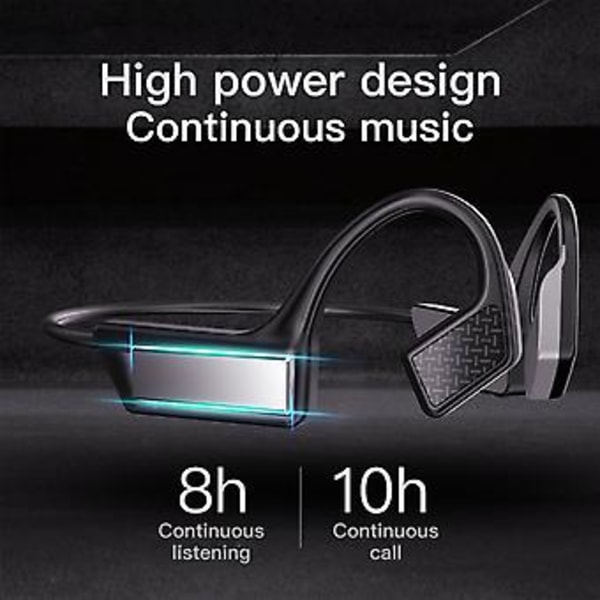 Benledningshörlurar Bluetooth 5.0 Trådlösa Utomhussport Öppna Öron Hörlurar( )