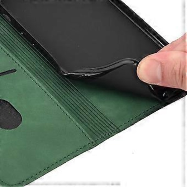 Mobilfodral för Samsung Galaxy A55 5G i PU-läder, stötsäkert, plånboksdesign (Stil F)