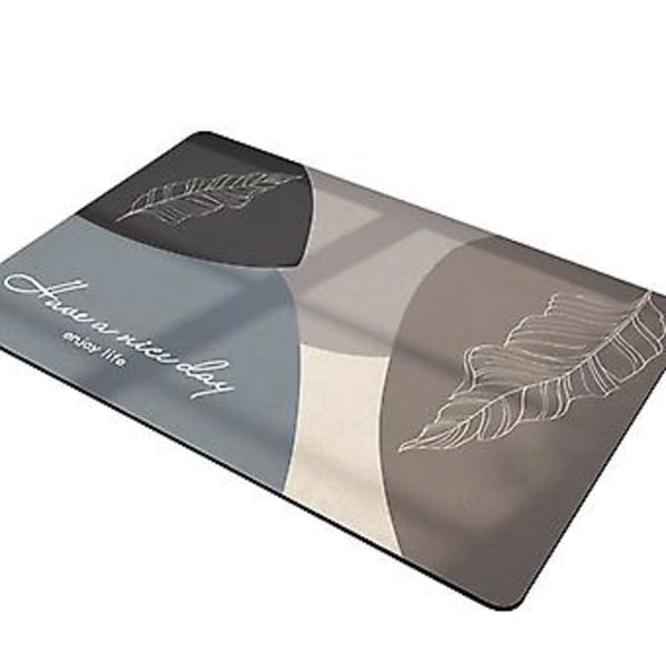 Pehmeä diatomimaa-imevä lattiamatto liukastumaton kylpyhuoneen jalkatyyny nopeasti kuivuva liukastumaton matto 31.5*20in80*50cm
