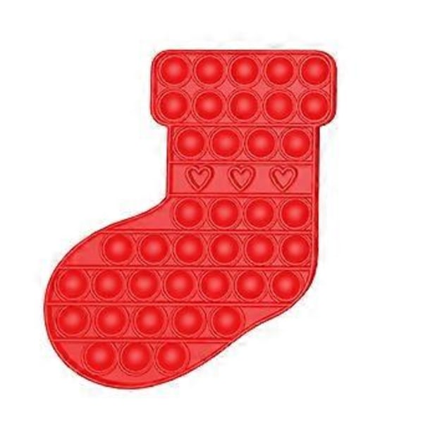 Push Pop Bubble Fidget Sensory Leksak Jultema Form Stress Relief för (D)
