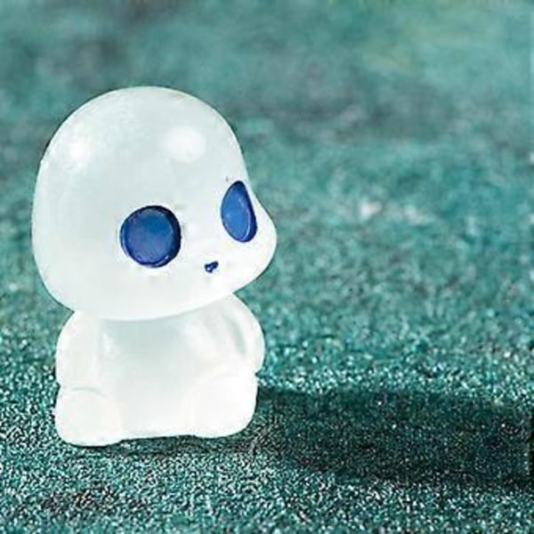 10 stk. Fe Have Tilbehør Udendørs Dekoration Mikro Landskab Samlinger Resin Elvere Miniature til Soveværelse Græsplæne Baghave (Grønt Lys)