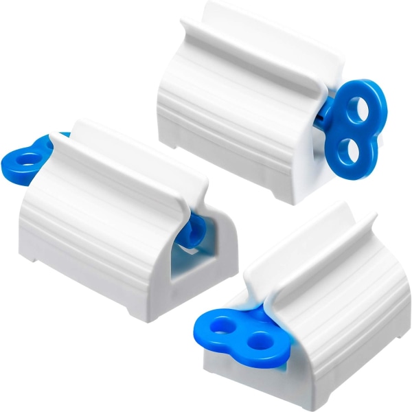 3-delad blå automatisk tandkrämspressare, Lazy Man Shampoo Pres