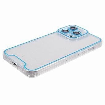 XW-serien for iPhone 14 Pro Max-deksel med glitterpulver, støtsikkert TPU-telefondeksel med lysende design (stil D)