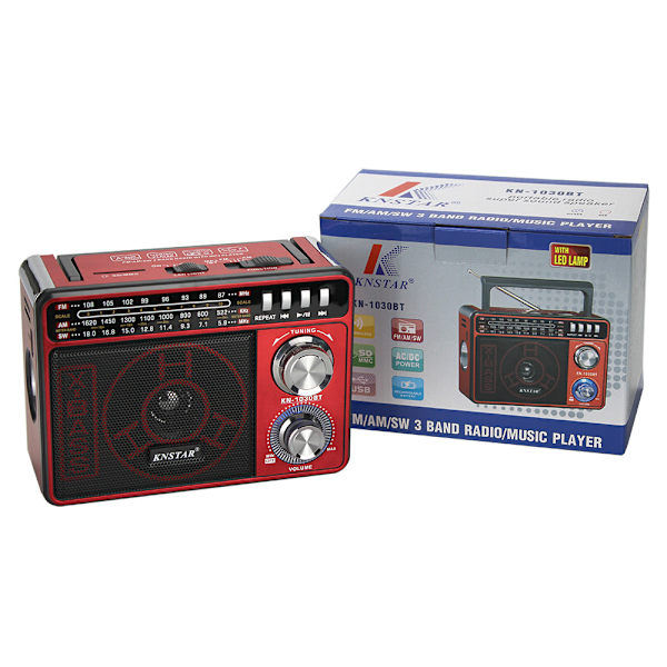 KN-1030BT AM FM -radio, kannettava seinään kytkettävä radio, jossa on toiminto
