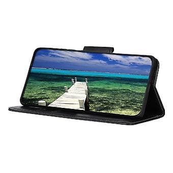 Mirren Crazy Horse Etui til iPhone 13 Pro (Svart)