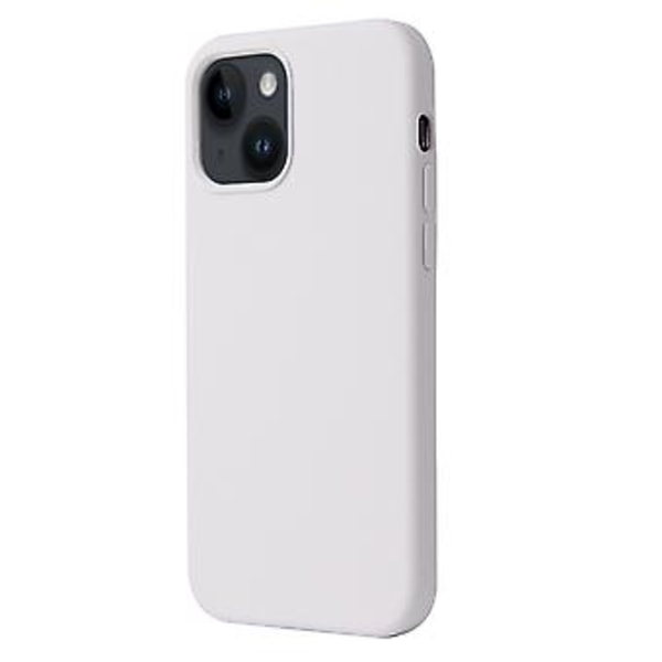 Flytande Silikon Mobilskal för iPhone 15 Plus (Vit)