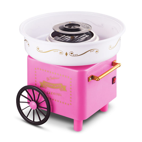 Premium Bomullsgodis Maskin, Mini Rosa Bomullsgodis Maskin, Gammaldags Sockerfri Bomullsgodis