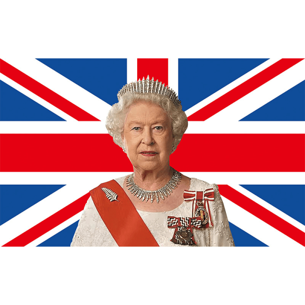 Hennes Majestäts flagga, drottning av Storbritannien minnesflagga, Qu