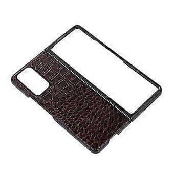 För Oppo Find N Fällbart Telefonfodral med Krokodiltextur Äkta Kohudsläderbelagd PC+TPU-skal (Stil C)
