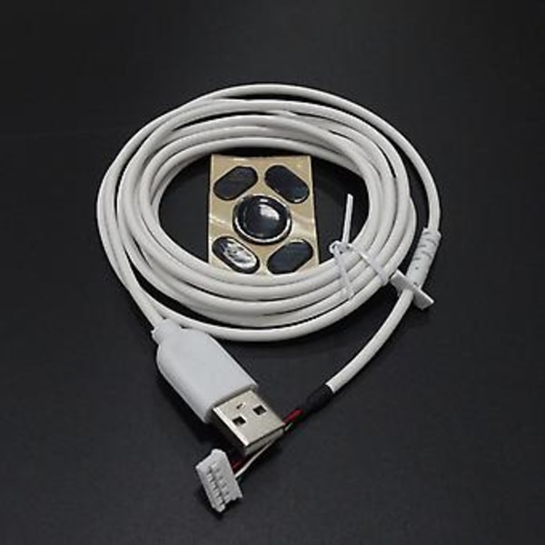USB-kabel og fødder museledning til Logitech G102 gamingmus udskiftningsledning (sort)