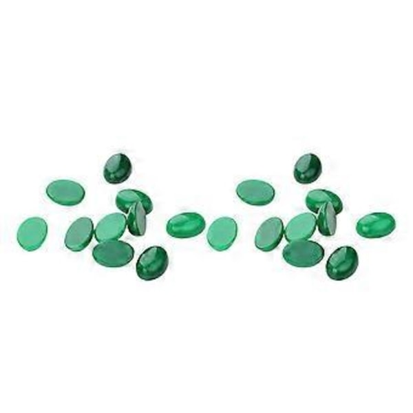 10kpl 25x18MM DIY Kivi Aika Tarra Soikea Lasi Paikka Tarvikkeet Korujen Askarteluun (Vihreä)
