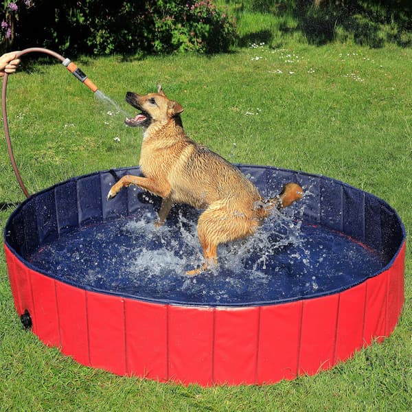 Sammenleggbar PVC hundepool hundebasseng (S) ? 80x20 cm