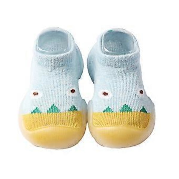 Fianao 1 par Första-gångs skor Elastiska skor Yta Anpassad Baby Första-gångs sneakers (20 cm Rock Cyan)