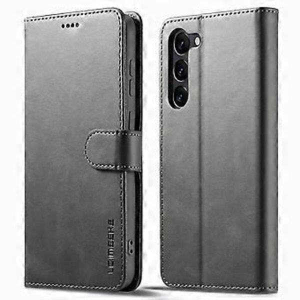 LC.IMEEKE Til Samsung Galaxy S24+ Etui Kalveskindstekstur Læder Stativ Telefon Beskyttelsesdækning (Stil C)