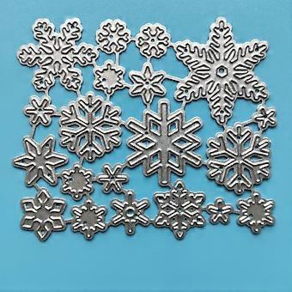 Metallstansar för vinterflingor - Schabloner för DIY-pyssel, scrapbooking, album, papperskort
