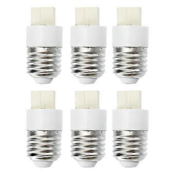 6 stk. Pære Adapter Lampefod Konvertere Lampeholder Adapter (E27 til G9)