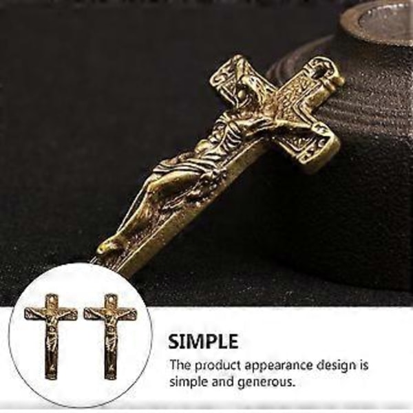 2 kpl Reppu Avaimenperä Avaimenperä Riippuva Riipus Korujen Valmistus Charms Korulöydöt Tarvikkeet Krusifiksi Charms Riipus