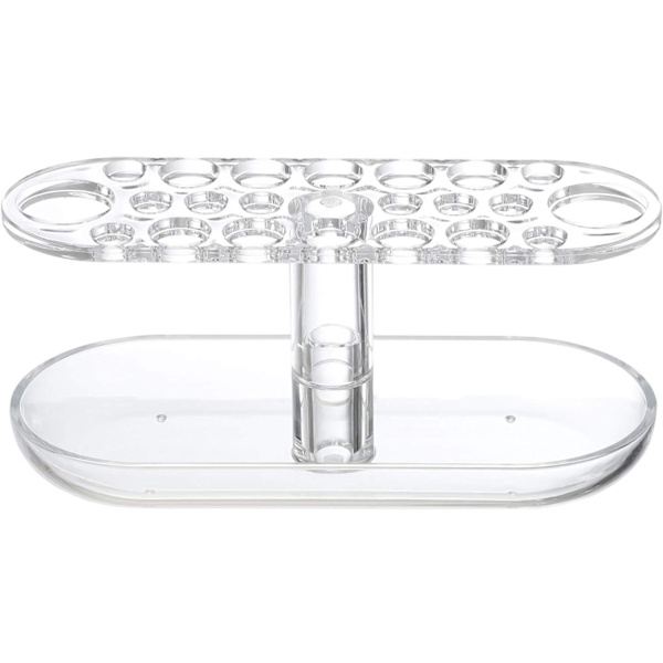 1 stk. Akryl bordplade blyant skrivebord hylde makeup drejeskive hjem rack kosmetik arrangør doven børste St