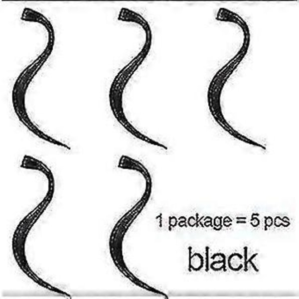5 stk./pakke lang rett clip-in ett stykke hår extensions 20\" 50cm syntetisk hår rosa rød blå clip-on hårstykker kvinner jenter (Vinrød)
