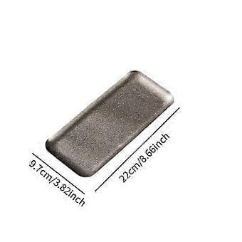 Rektangulær serveringsbakke, køkkenbagebakke, madbakke, opbevaringsbakke, bageplade til madlavning i restaurant (22 cm x 9,7 cm)