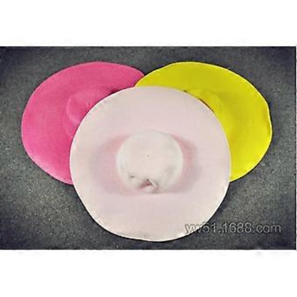 Solhatt för damer, bredbrättad sommarhatt, hopfällbar, rullbar, slapp strandhatt (Rosa)