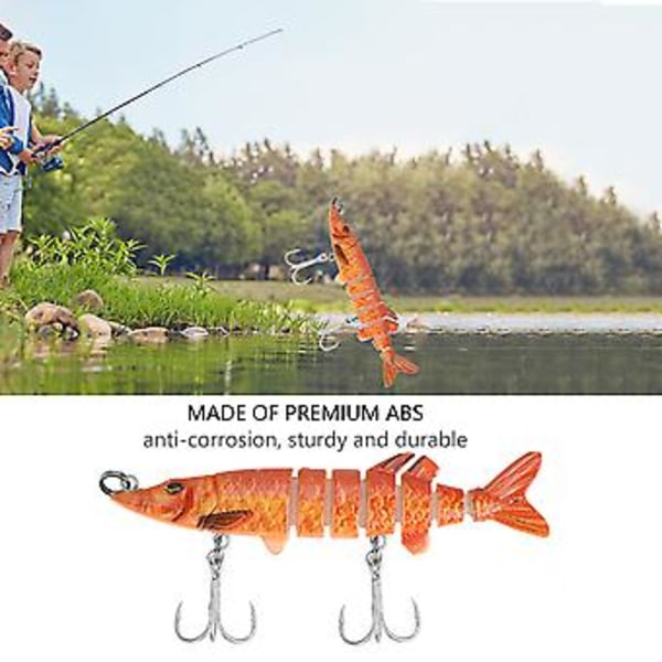 8cm Litet Multi-Länkade Fiske Realistiskt Hårt Bete Swimbait Tillbehör (A)
