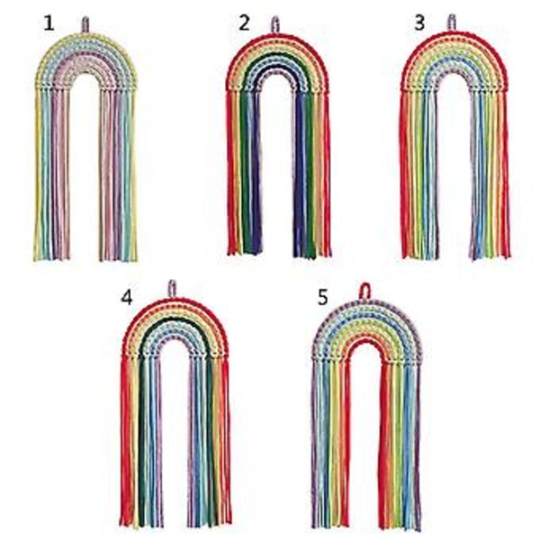Hårbågsförvaringsbälte Regnbåge Väggdekoration För Flickors Hårklämmor Barrette (5 )