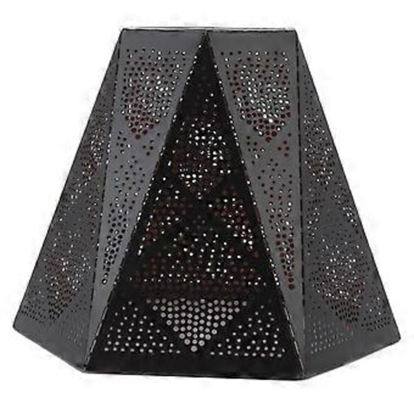 Lampskärm Smidesjärn Ihålig Design Modern Stil Korrosionsbeständig Bordslampskärm för E27 E26 Lamphållare