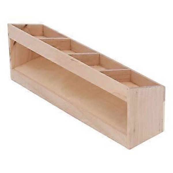 1:12 Skala Dockhus Fruktstånd Miniatyr Display DIY Målning 4 Fack Björk Trä Dockhus Frukt Grönsakshylla