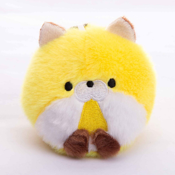Plush nøkkelring (8x8x7cm gul)