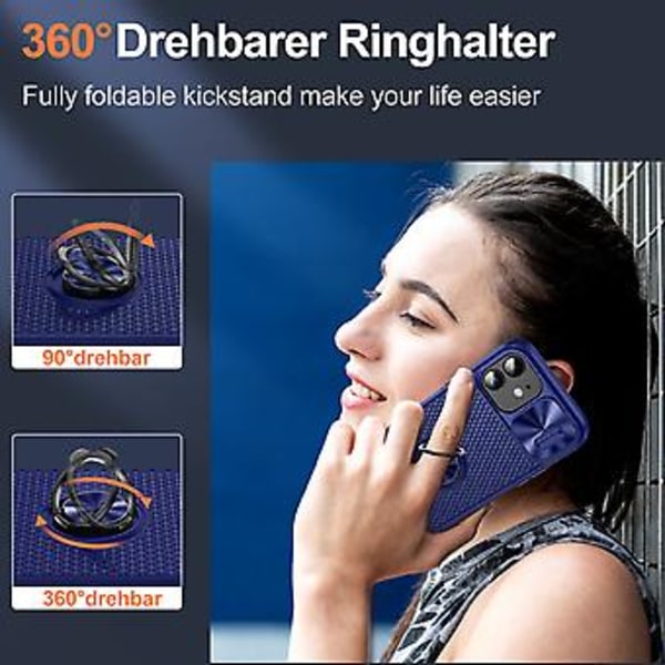 Camshield Telefonhus Til iPhone 14 Plus (Blå)