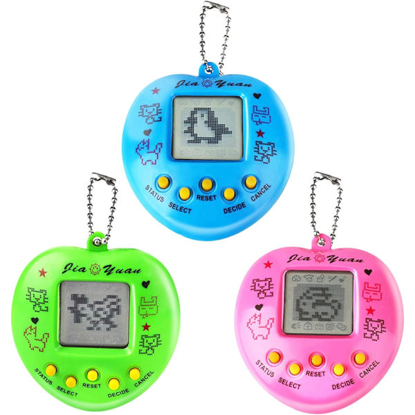 Spelkonsoll för husdjur, 3 st virtuell spelkonsol, retro födelsedag
