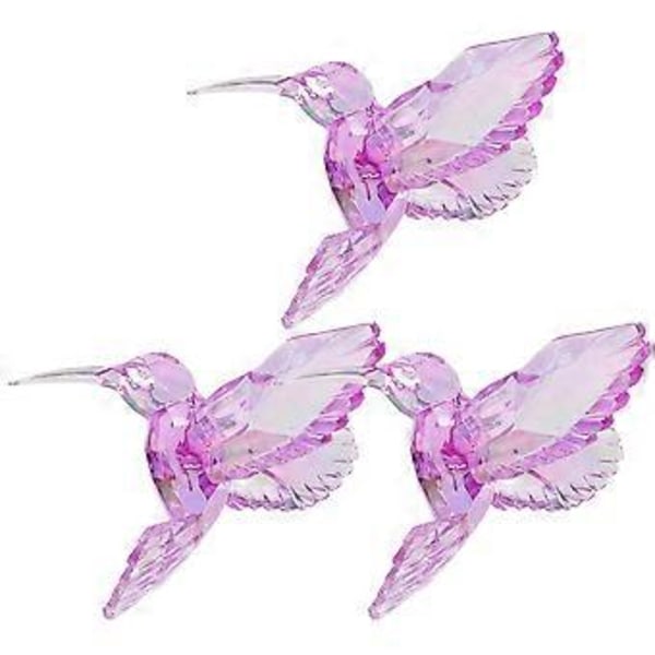 3 kpl Kolibri Koriste Akryyli Irisoiva Kirkas Kolibri Riipukset Sisustukseen