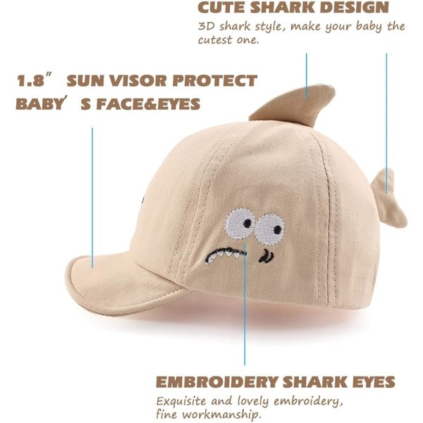 Bomull flicka pojke baby hatt justerbar baby solhatt vår sommar vara