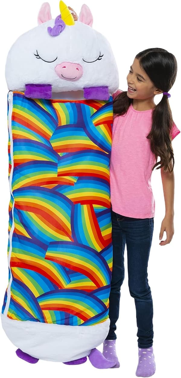 Barnsovsäck: Tecknad Enhörning - 135 × 50 cm