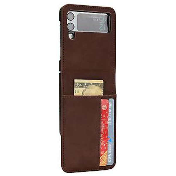 Ihontuntuisella pinnalla varustettu puhelimen kuori Samsung Galaxy Z Flip4 5G:lle (Ruskea)