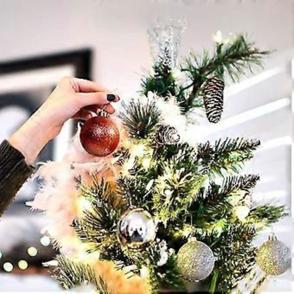 Julgranskula, julgranskula, juldekorationskula, matt och glänsande dekorationskula