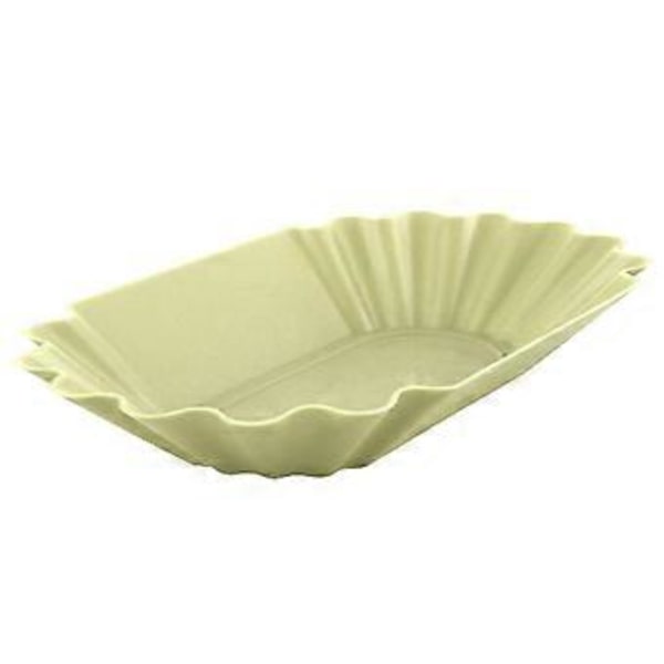 Serveringsbrett for snacks, gjenbrukbart, stabilt, stor kapasitet, kaffebønne-smaksbrett for spisestue Qinhai (Grå)