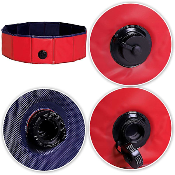 Sammenklappelig PVC hundepool hundebassin (S) ? 80x20 cm