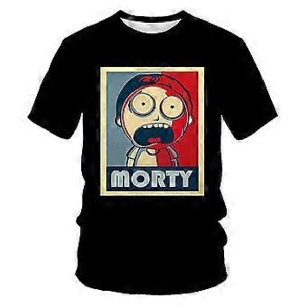 Rick Morty Billede 3D Digital Print Herre Børne T-Shirt -NMAOV(4XL T3497)