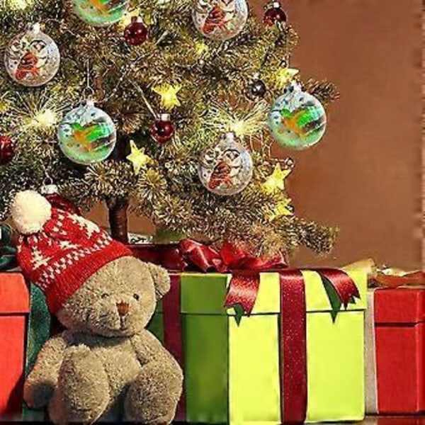Julgranshänge med fågelmotiv, juldekoration, julpartyhänge, akrylplattor, julklapp 2022