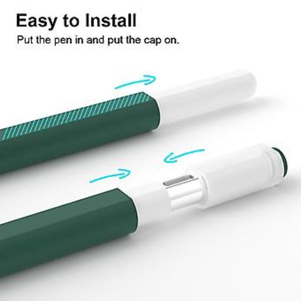 Skyddande Silikonfodral för Apple Pencil (USB-C) (Midnattsblå)
